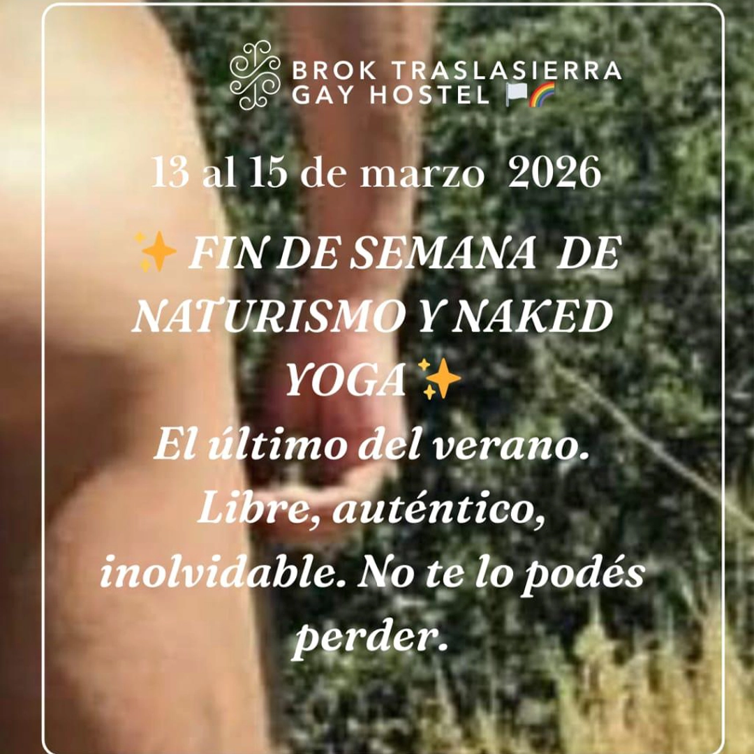 Fim de Semana de Naturismo e Naked Yoga em Traslasierra