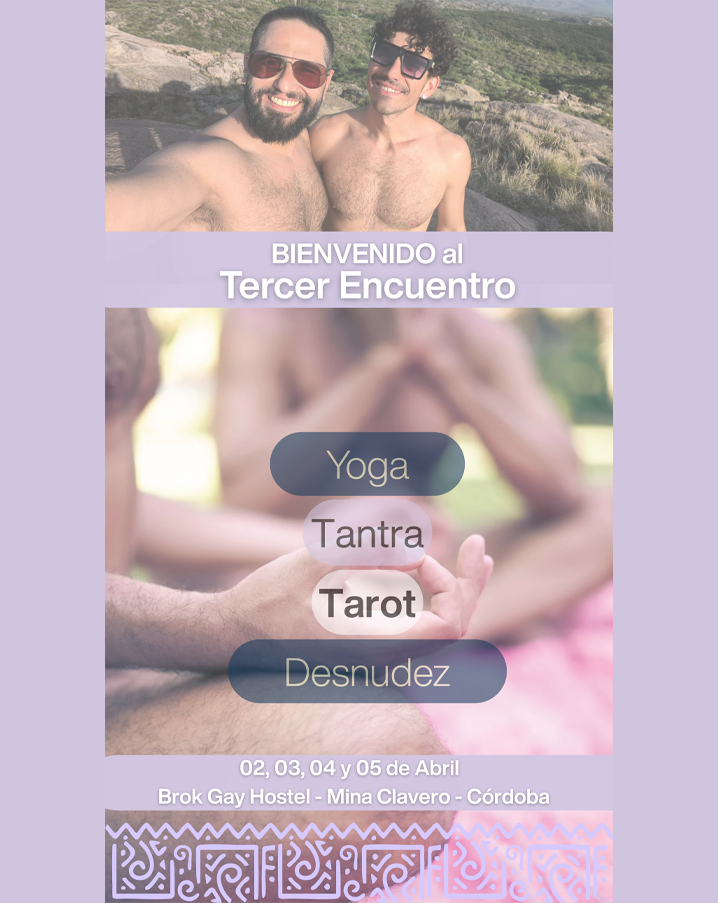 Cordobagay.com.ar y Osos de Córdoba: 10%OFF 4 DÍAS DE TANTRA, DESNUDEZ Y CONEXIÓN REAL ENTRE VARONES