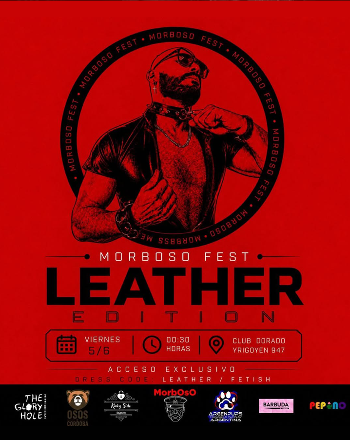 Cordobagay.com.ar y Osos de Córdoba: FREE ENTRANCE para Morboso Fest Leather Edition en Hipólito Yrigoyen 951, CABA - 5 de Junio del 2026