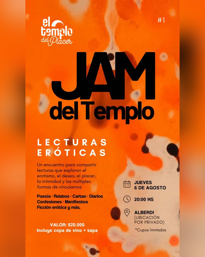 Cordobagay.com.ar y Osos de Córdoba: 15% de descuento en Jam del Templo Agosto 2026