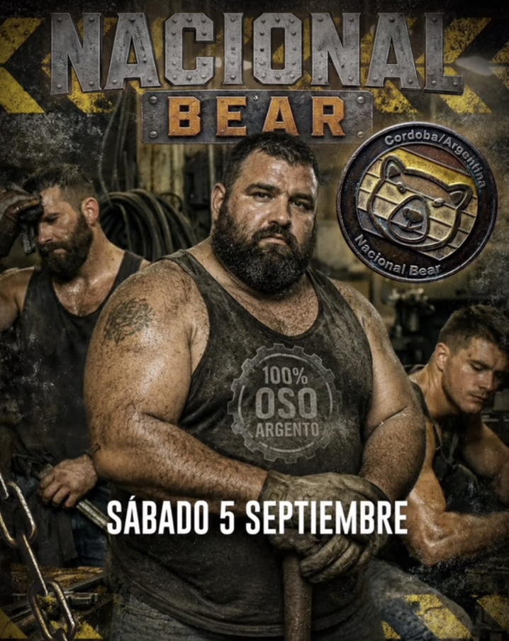 Cordobagay.com.ar y Osos de Córdoba: Nacional Bear Septiembre 2026 - 990 Arte Club - 5 de Septiembre del 2026