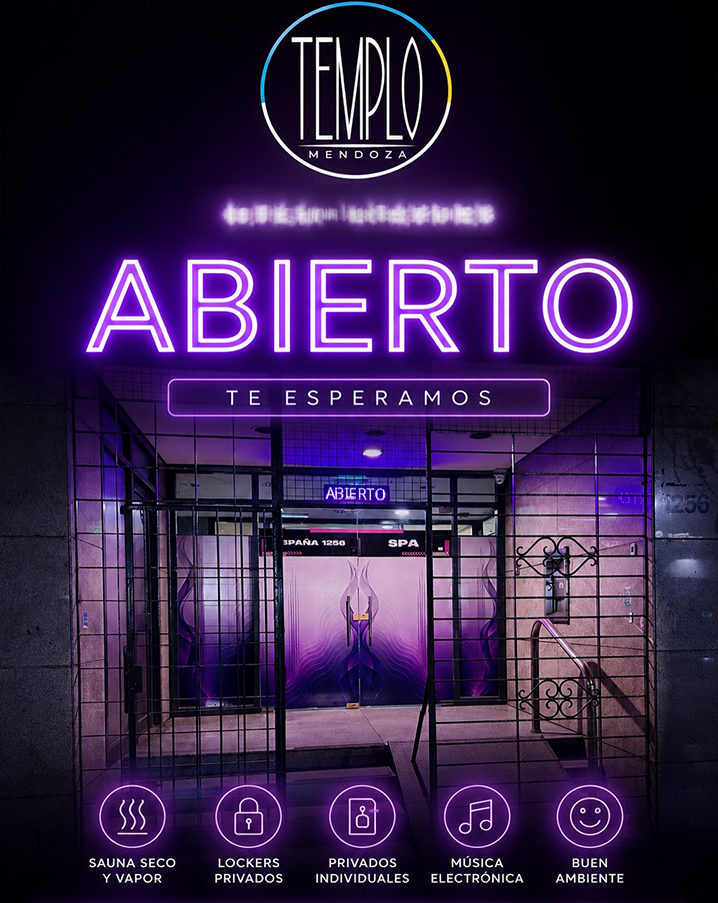 Cordobagay.com.ar y Osos de Córdoba: Discount para Templo Spa Mendoza - Agosto 2026.